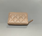 Chanel Classic Zipped Coin Purse Caviar Gold Light Beige - 7.5x11x2cm - 3