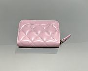 Chanel Classic Zipped Coin Purse Lamskin Gold Light Pink - 7.5x11x2cm - 3