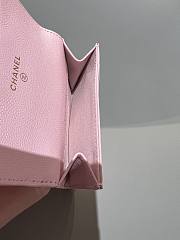 Chanel Classic Flap Card Holder Caviar Gold Pink - 7.5x11.3x2.1cm - 2