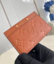 LV Card Holder Monogram Empreinte Leather Brown M83678 - 11x7.5x0.4cm - 3