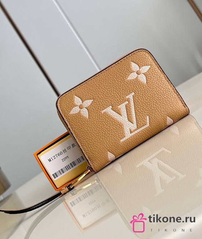 LV Zippy Coin Wallet Bicolor Monogram Empreinte Leather Arizone Cream M12760 - 11x8.5x2cm - 1