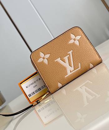 LV Zippy Coin Wallet Bicolor Monogram Empreinte Leather Arizone Cream M12760 - 11x8.5x2cm