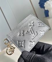 LV Charms Card Holder Gun Metal M12178 - 10.2x7.3x0.3cm - 2