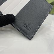 Gucci Ophidia Bi Fold Wallet Black Gray - 10x10cm - 6