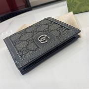 Gucci Ophidia Bi Fold Wallet Black Gray - 10x10cm - 5