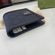 Gucci Ophidia Bi Fold Wallet Black Blue - 10x10cm - 6