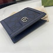 Gucci Ophidia Bi Fold Wallet Black Blue - 10x10cm - 5