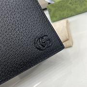 Gucci GG Marmont Bi Fold Card Case Wallet Black Black Hardware - 10x10cm - 2