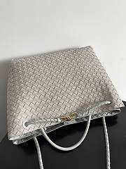 Bottega Veneta Large Andiamo Intrecciato Suede Gray - 42x35x18cm - 2