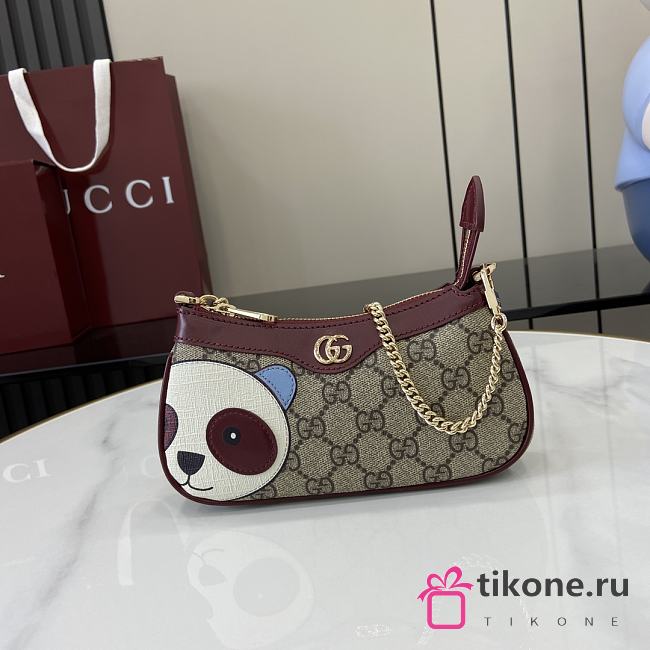 Gucci GG Mini Bag With Panda Detail - 19x10x3.5cm - 1