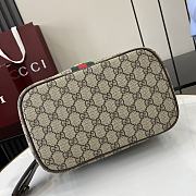 Gucci Porter Medium Travel Bag Beige and Dark Brown GG - 25x17.5x15cm - 4