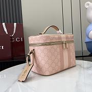 Gucci Ophidia Medium Travel Bag Dusty Pink GG Canvas - 25x17.5x15cm - 5