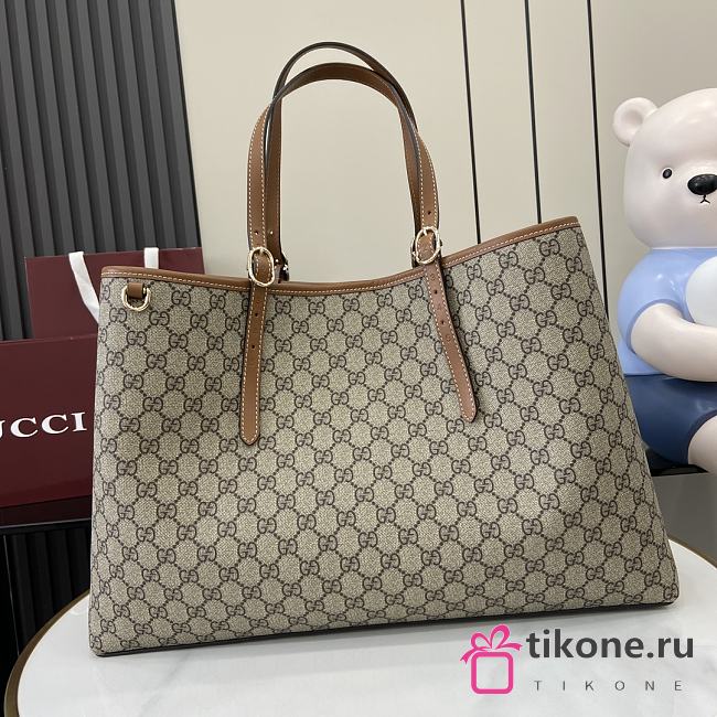 Gucci GG Emblem Medium Tote Bag Brown - 45.5x30x16cm - 1