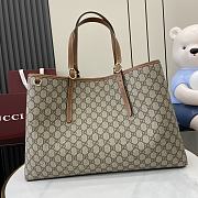 Gucci GG Emblem Medium Tote Bag Brown - 45.5x30x16cm - 1