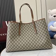 Gucci GG Emblem Medium Tote Bag Brown - 45.5x30x16cm - 5