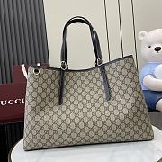 Gucci GG Emblem Medium Tote Bag Black - 45.5x30x16cm - 1