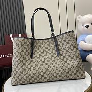 Gucci GG Emblem Medium Tote Bag Black - 45.5x30x16cm - 5