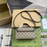 Gucci Ophidia Mini Bag Beige and Ebony GG - 18.5x11x5cm - 2