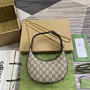 Gucci Ophidia Super Mini Shoulder Bag Beige and Ebony GG - 20x14.5x4cm - 5