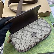 Gucci Ophidia Super Mini Shoulder Brown and Ebony GG - 18.5x10x5.5cm - 4