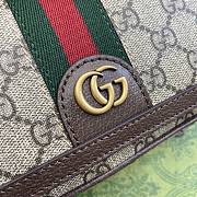 Gucci Ophidia Super Mini Shoulder Brown and Ebony GG - 18.5x10x5.5cm - 6