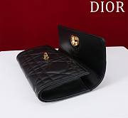 Dior Miss Caro Top Handle Pouch Black Macrocannage Lambskin - 24x12x4cm - 4