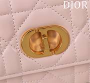 Dior Miss Caro Top Handle Pouch Pink Macrocannage Lambskin - 24x12x4cm - 2