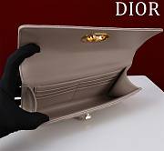 Dior Miss Caro Top Handle Pouch Beige Macrocannage Lambskin - 24x12x4cm - 5