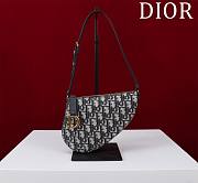 Dior Saddle Rodeo Pouch Blue Dior Oblique Jacquard - 20x15x5cm - 1