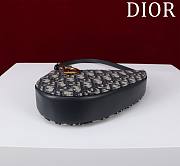 Dior Saddle Rodeo Pouch Blue Dior Oblique Jacquard - 20x15x5cm - 4