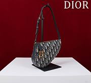 Dior Saddle Rodeo Pouch Blue Dior Oblique Jacquard - 20x15x5cm - 2