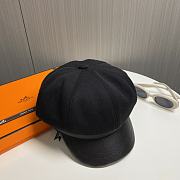 Hermes Octagonal Hat Black - 4