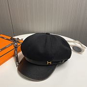 Hermes Octagonal Hat Black - 6