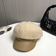 Chanel Octagonal Hat Tweed Beige - 2