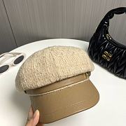 Chanel Octagonal Hat Tweed Beige - 4