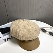 Chanel Octagonal Hat Tweed Beige - 5