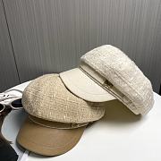 Chanel Octagonal Hat Tweed Beige - 6