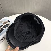 Chanel Octagonal Hat Tweed Black - 5