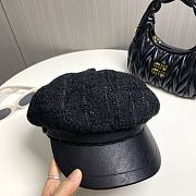 Chanel Octagonal Hat Tweed Black - 6