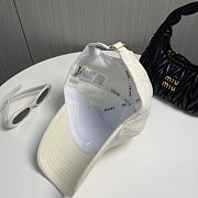 Celine Triomphe Baseball Cap In Corduroy Cream - 2