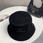 Celine Triomphe Buket Hat In Corduroy Black - 6