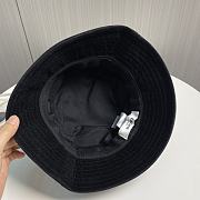 Celine Triomphe Buket Hat In Corduroy Black - 4