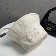 Celine Triomphe Buket Hat In Corduroy Cream - 5