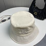 Celine Triomphe Buket Hat In Corduroy Cream - 4