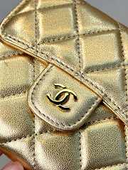 Chanel Classic Small Flap Wallet Lamskin Gold - 10.5x11.5x3cm - 5