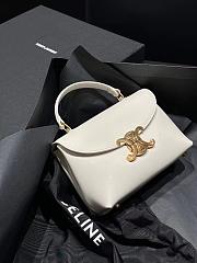 Celine Teen Nino Bag In Patent Calfskin White - 20.5x13x8 - 6