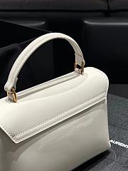 Celine Teen Nino Bag In Patent Calfskin White - 20.5x13x8 - 5