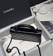 Chanel Flap Wallet On Chain Lamskin Black - 17x10x4cm - 5