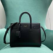 Ysl Sac De Jour Bag Smooth Leather Baby Black Gold Hardware - 26×12.5×20cm - 1