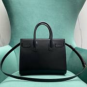 Ysl Sac De Jour Bag Smooth Leather Baby Black Gold Hardware - 26×12.5×20cm - 4